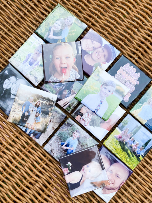 Set of 6 custom 2x2 magnets